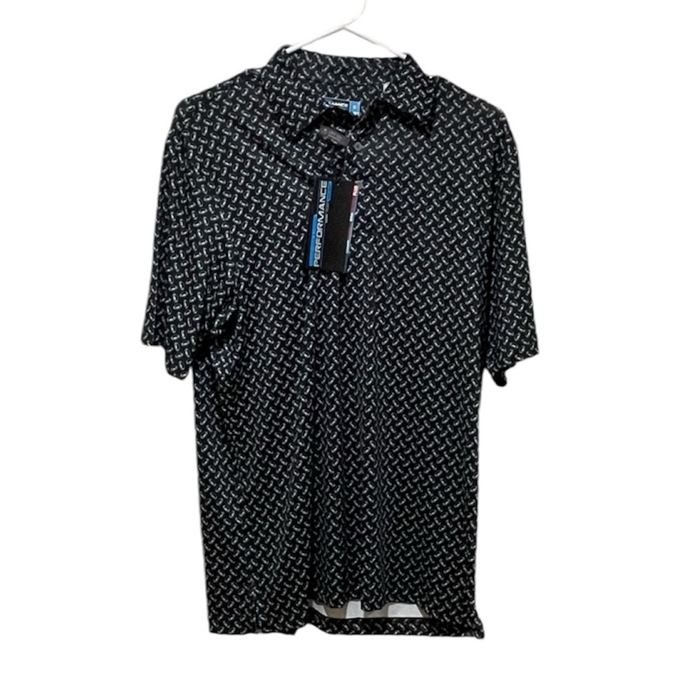 NWT Men’s Football Print Polo- Roundtree & Yorke